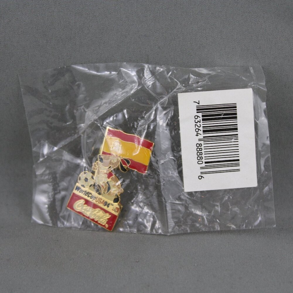 Spain Soccer Pin - 1994 World Cup Coke Promo Pin - New in Package